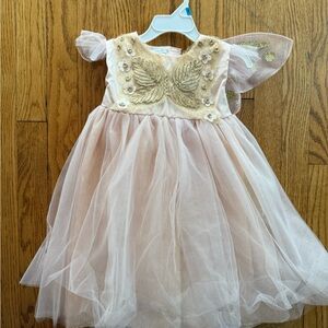 Pottery Barn Kids Gold and Cream Tulle Dress